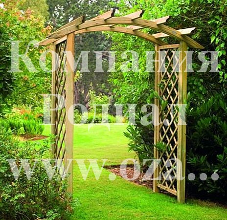 Садовая деревянная арка