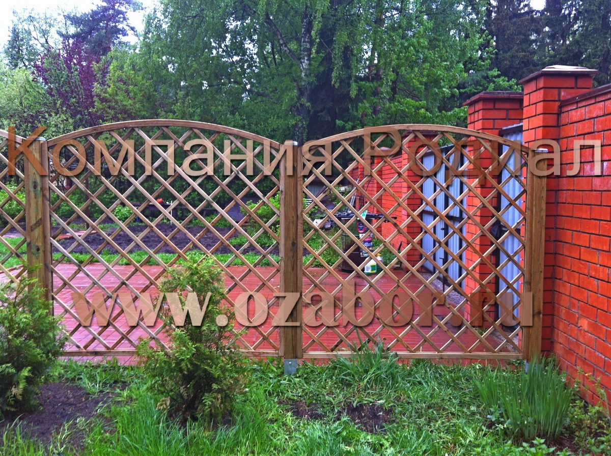 Деревянный забор "Мега2"
