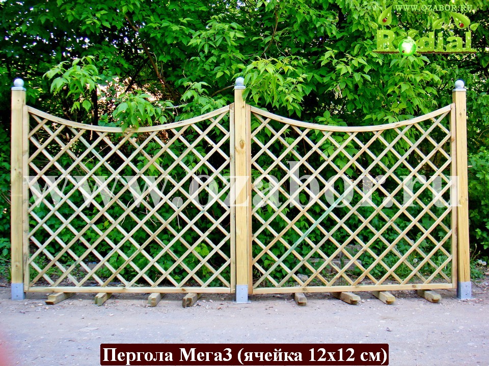 Деревянный забор "Мега3"