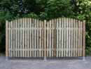 Деревянный забор из штакетника "Вертикаль"