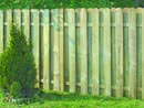 Деревянный забор из штакетника "Шахматка"